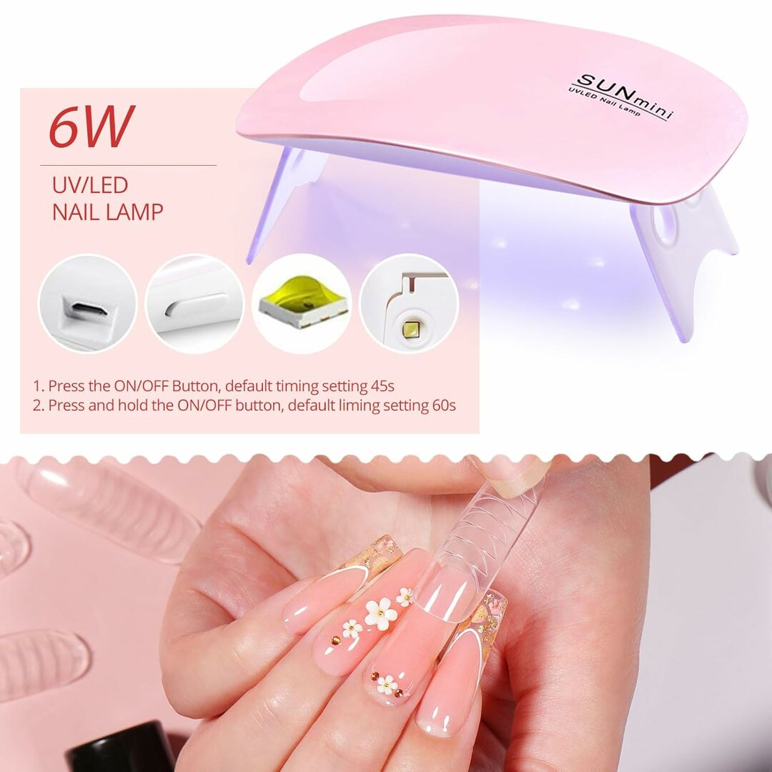 NeonExtend Polygel Set – 6 Neon-Farben Grün & Gelb für Festival-Nails – Abbildung 6