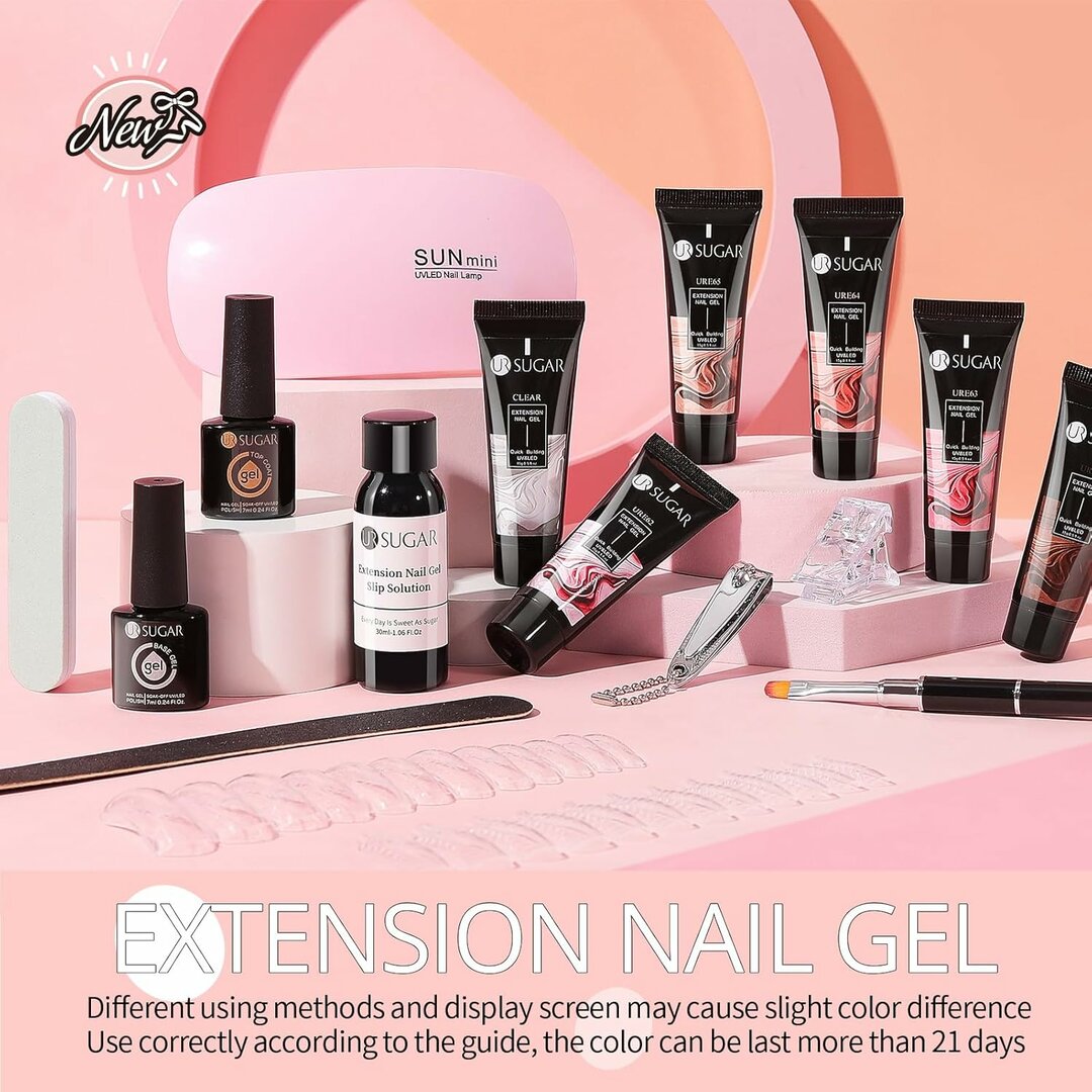 NeonExtend Polygel Set – 6 Neon-Farben Grün & Gelb für Festival-Nails – Abbildung 7