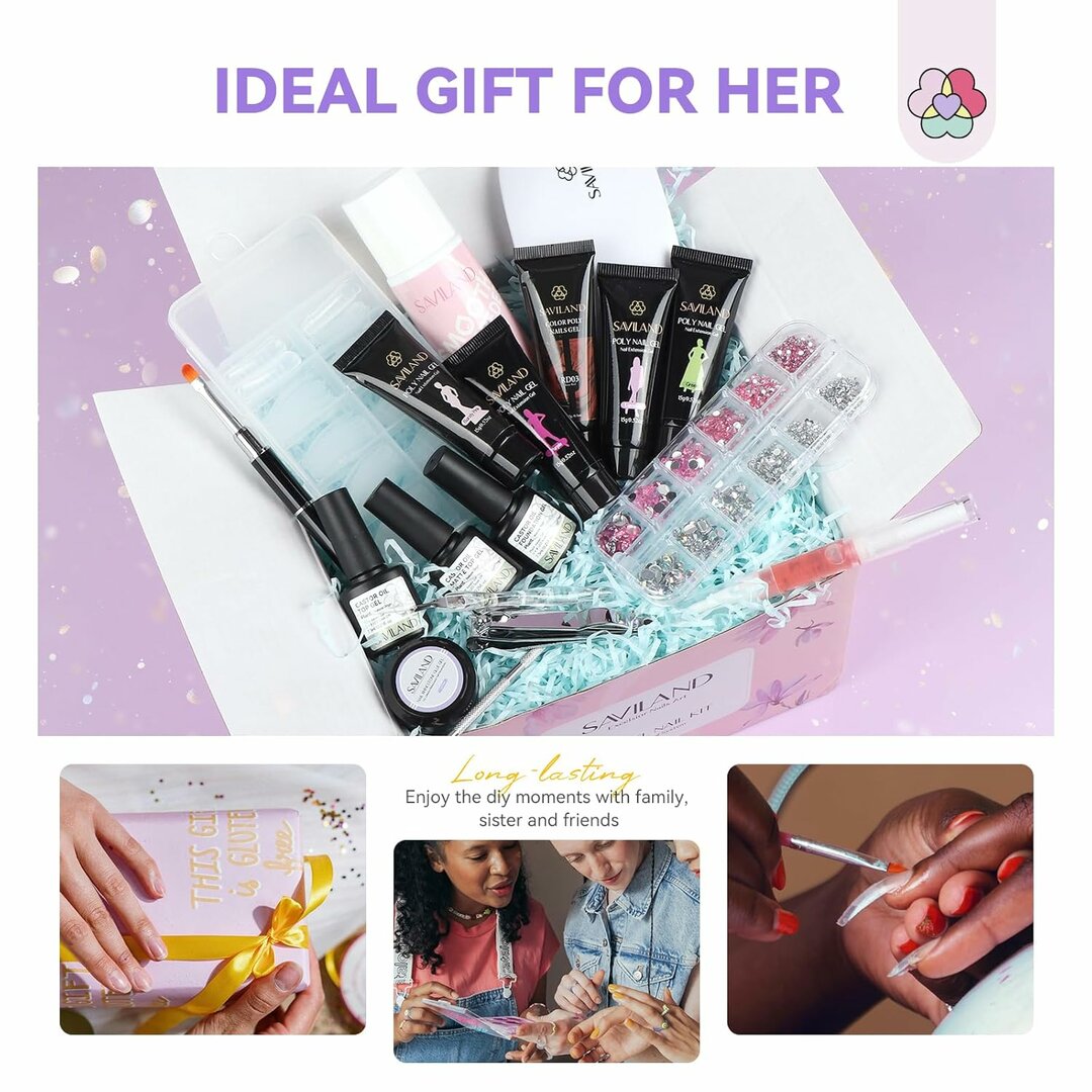 ColorBloom Polygel Mega-Kit – 36 Farben + UV-Lampe, perfektes Geschenk-Set – Abbildung 7