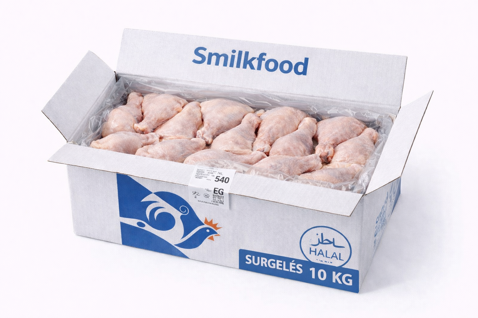 Cartons de cuisses de poulet 10kg