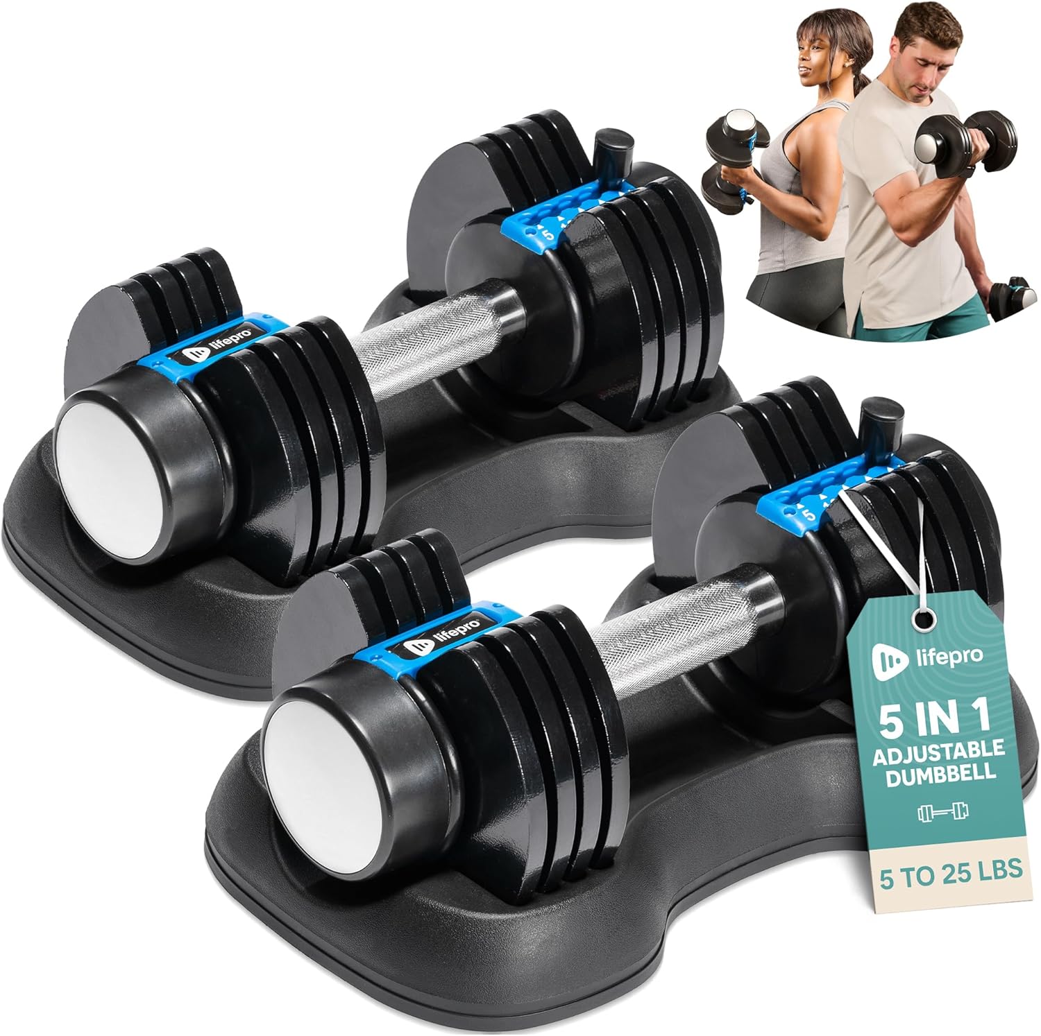 Lifepro adjustable dumbbells