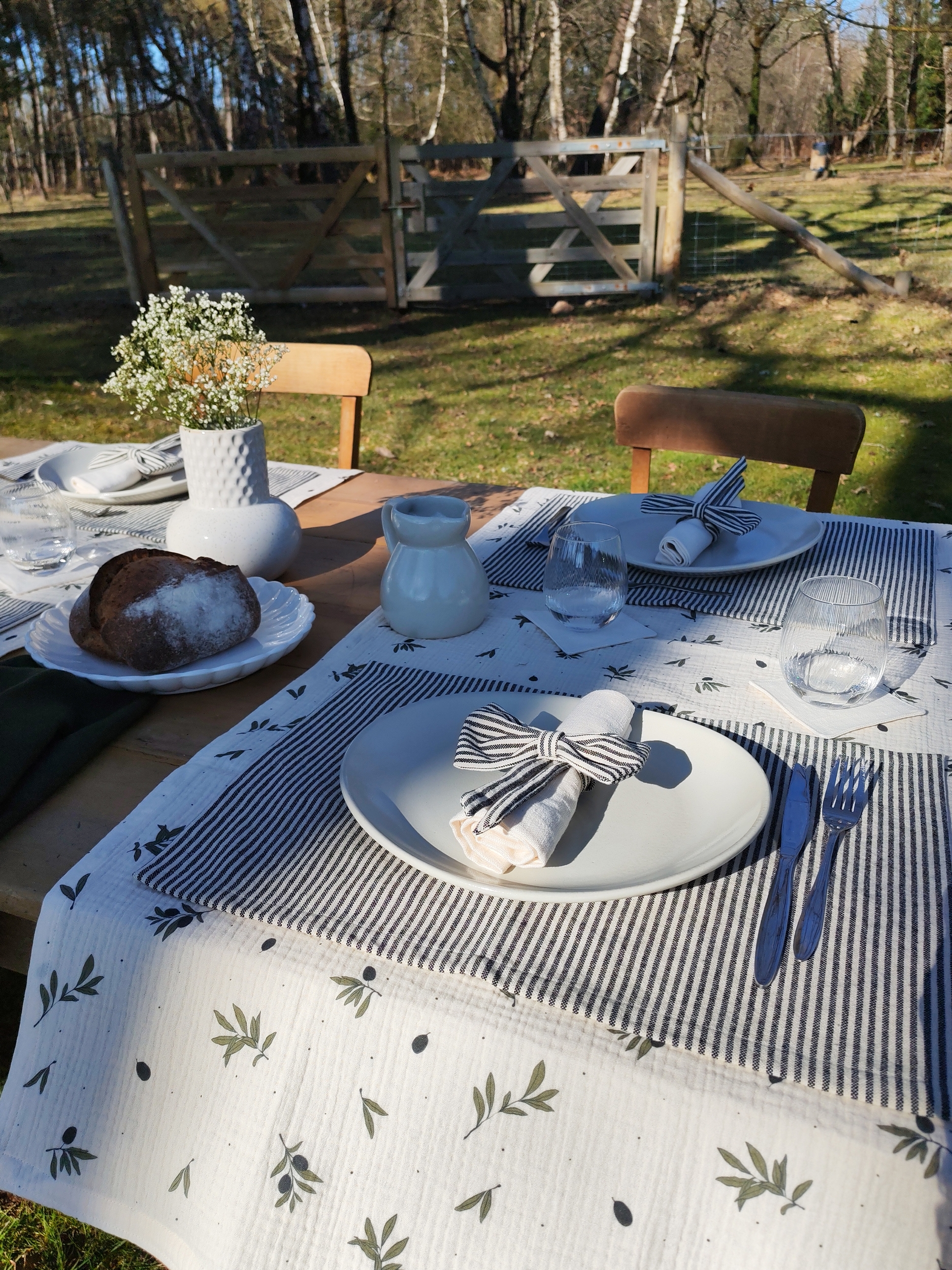 Décoration de table champêtre