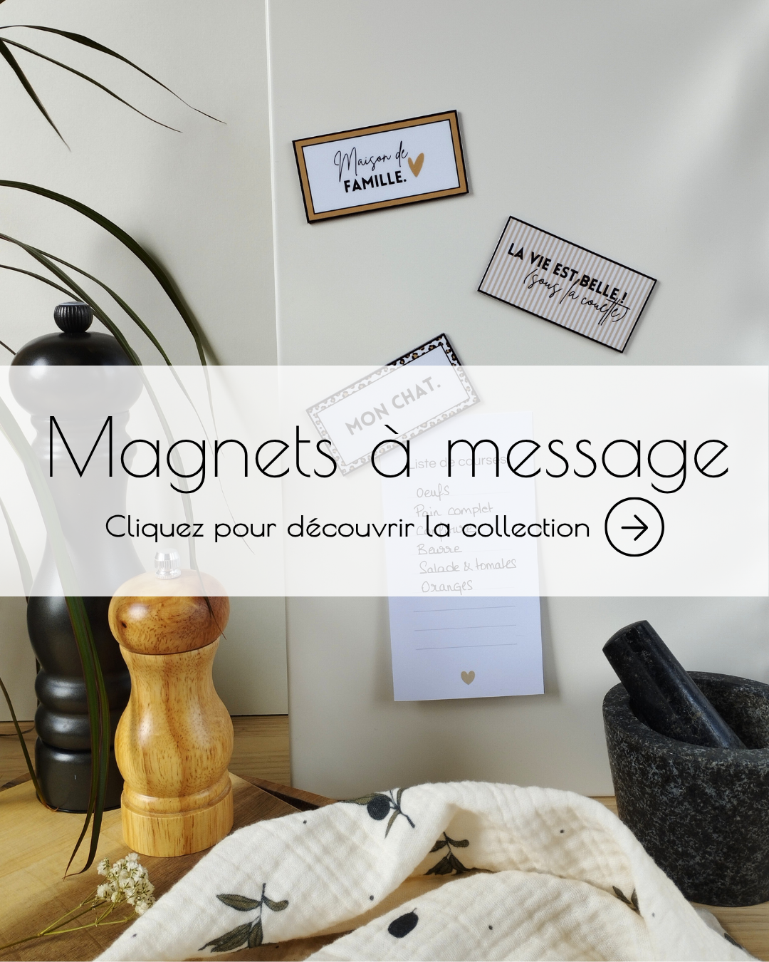 Magnets à message