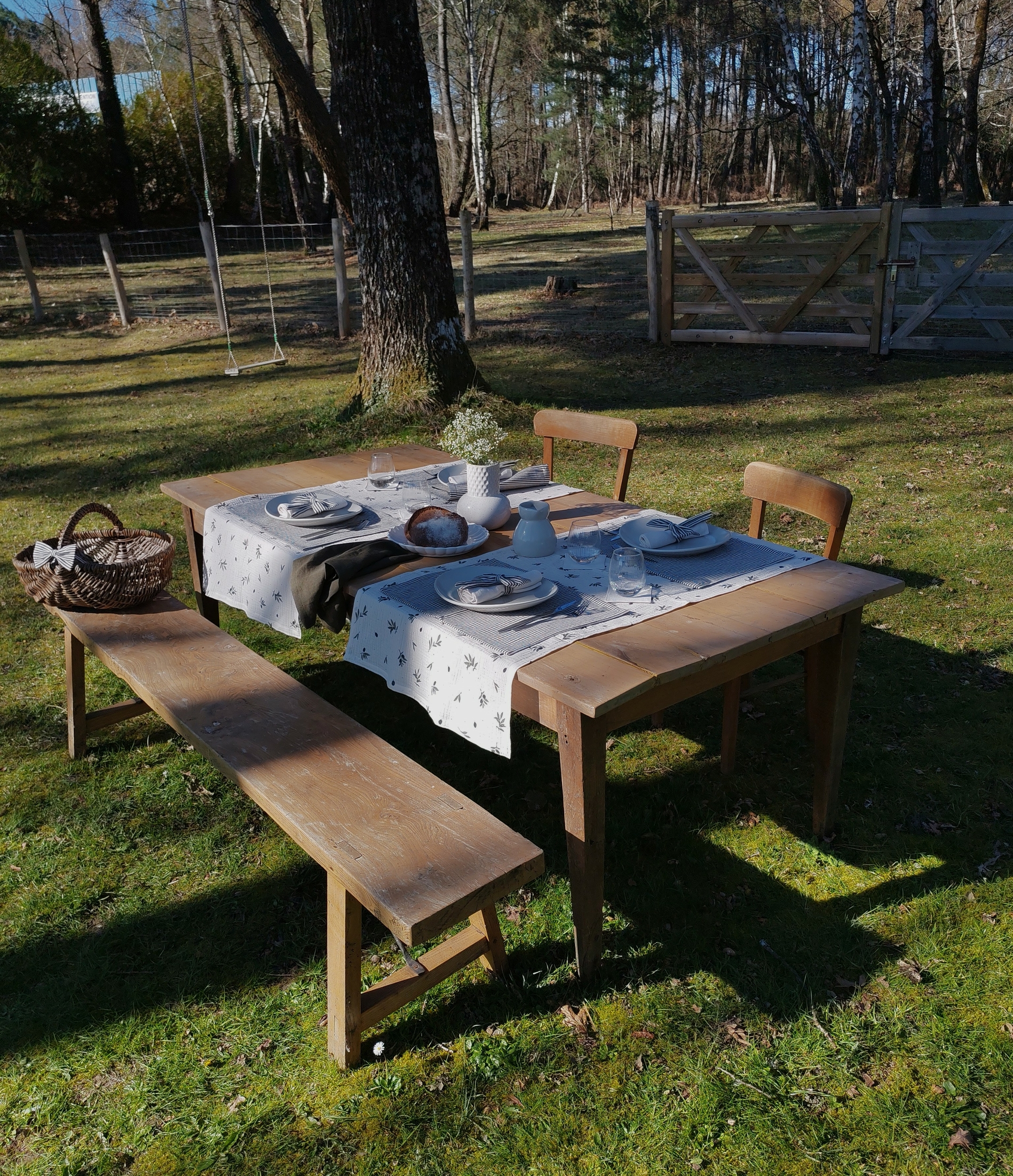 Décoration de table authentique et champêtre