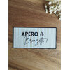 Magnet à message raffiné - apéro et bronzette beige