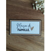 Magnet à message raffiné - Maison de famille beige