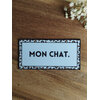 Magnet à message raffiné - Mon chat beige