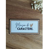 Magnet à message raffiné - Maison de caractère beige