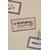Magnet à frigo avec fond rayé blanc et beige et message : La vie est belle