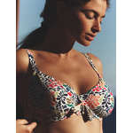 Haut de maillot de bain avec armatures - Imprimé tropico blanc