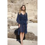 Kaftan voile de plage - Bleu marine