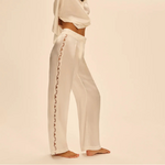 Pantalon en soie - Love Me - Naturel
