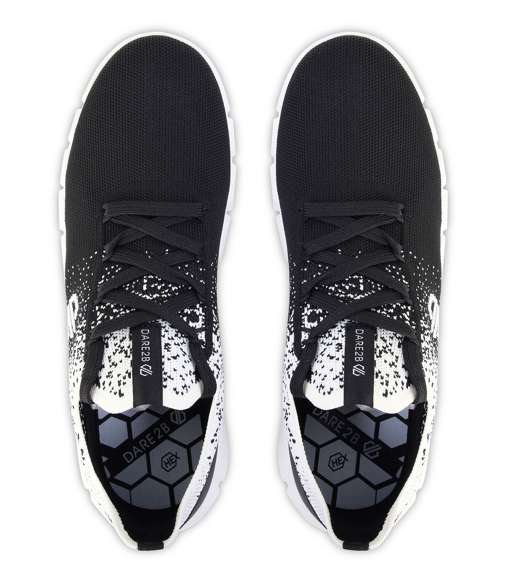 Chaussures running homme DARE2B HEX-AT BREATHABLE Noir Blanc 7