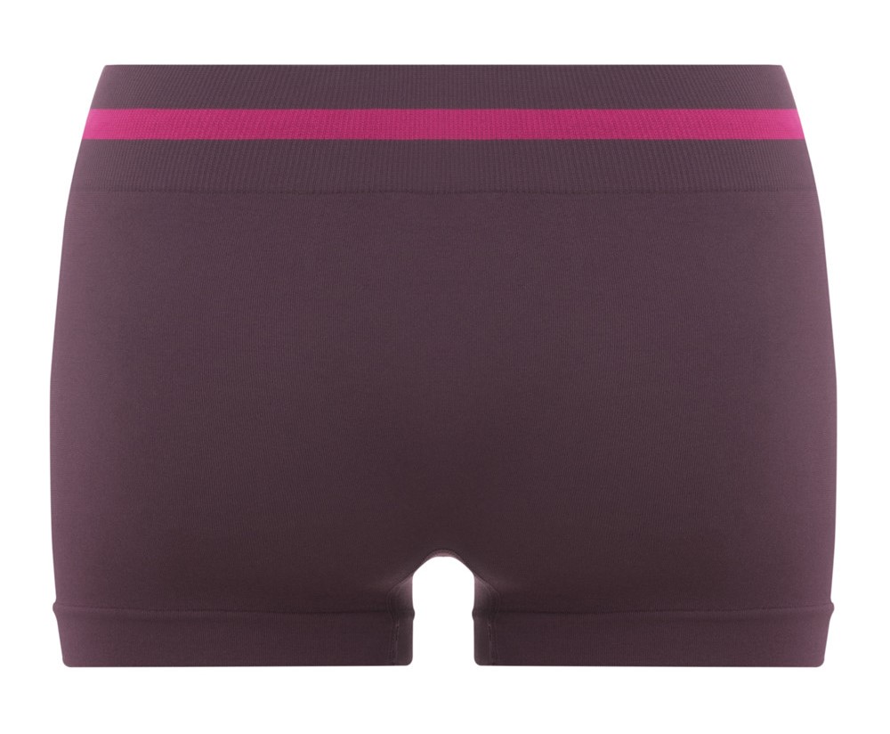 Sous-vêtement mini-short de sport sans couture lot de 3 pièces femme Higher State Violet foncé Rose (4)