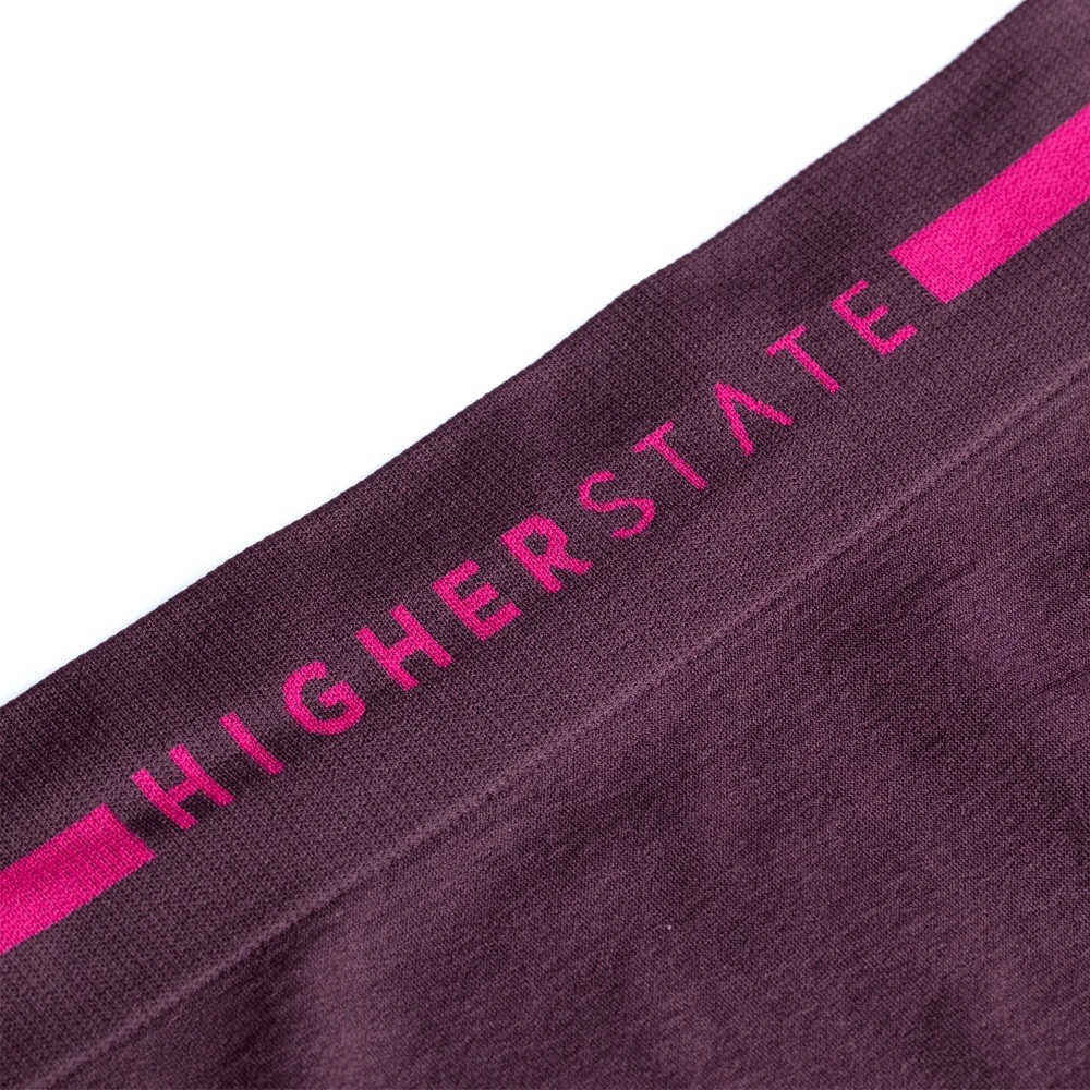 Sous-vêtement mini-short de sport sans couture lot de 3 pièces femme Higher State Violet foncé Rose (5)
