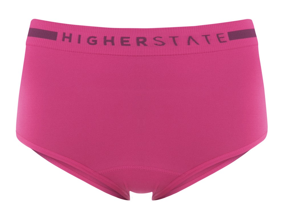 Sous-vêtement culotte de sport sans couture lot de 3 pièces femme Higher State Rose (3)