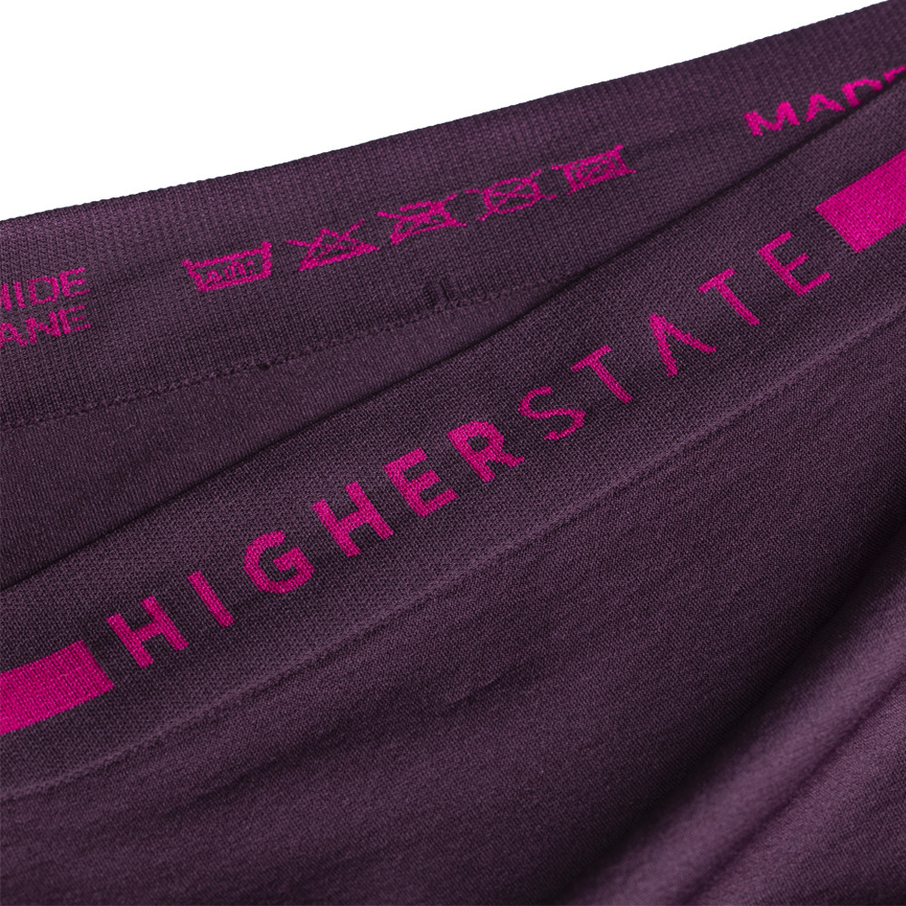 Sous-vêtement culotte de sport sans couture lot de 3 pièces femme Higher State Violet Rose (5)