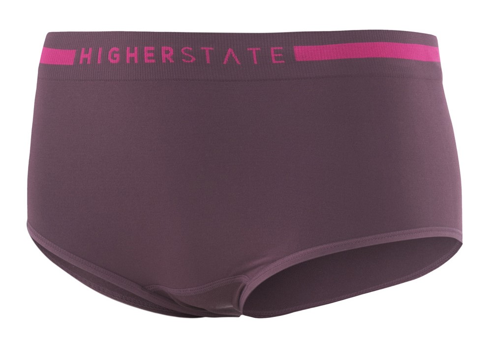Sous-vêtement culotte de sport sans couture lot de 3 pièces femme Higher State Violet Rose (2)