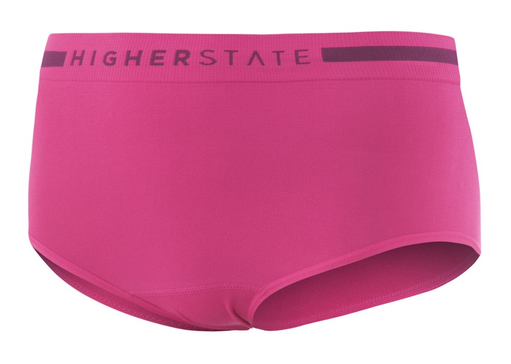 Sous-vêtement culotte de sport sans couture lot de 3 pièces femme Higher State Rose (2)