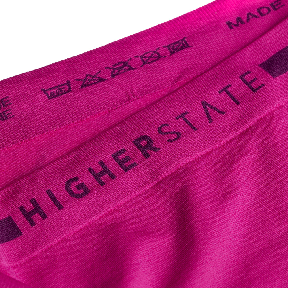 Sous-vêtement culotte de sport sans couture lot de 3 pièces femme Higher State Rose (5)