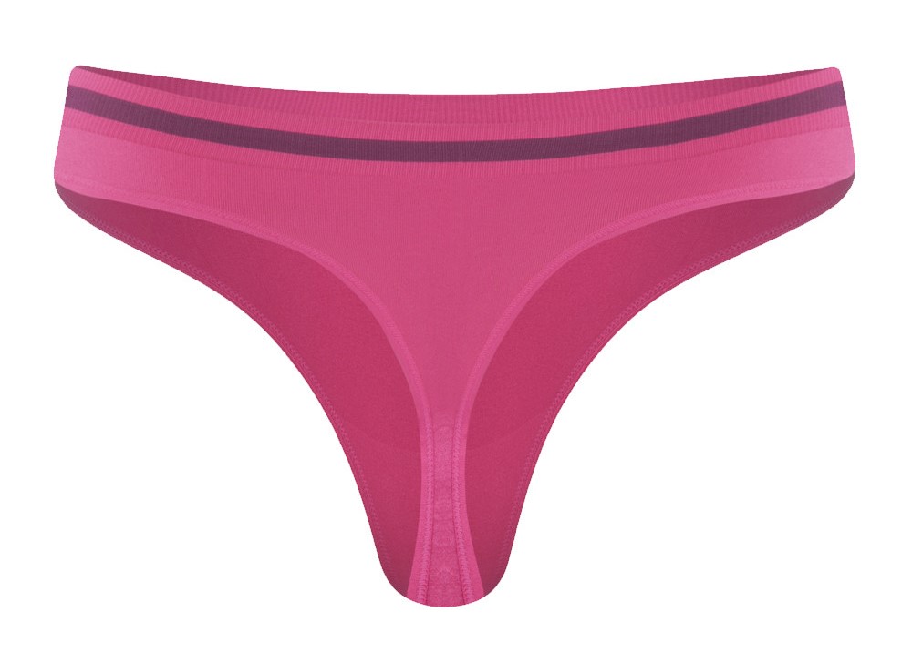 Sous-vêtement string de sport sans couture lot de 3 pièces femme Higher State Rose (4)