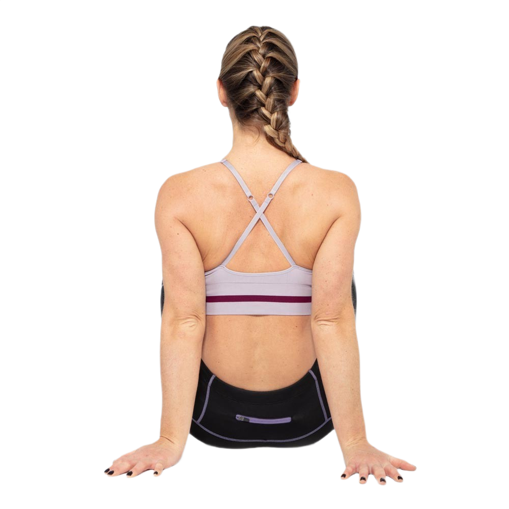 Brassière de sport à faible maintien, allégée en coutures et à bretelles réglables Lila Violet (2)