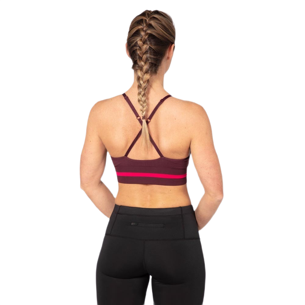Brassière de sport à faible maintien, allégée en coutures et à bretelles réglables Violet mûre (2)