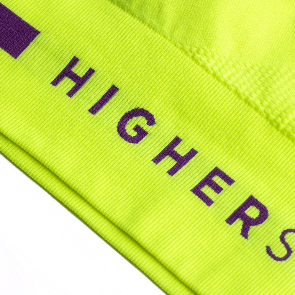 Brassière de sport à faible maintien, allégée en coutures et à bretelles réglables Jaune fluo (4)