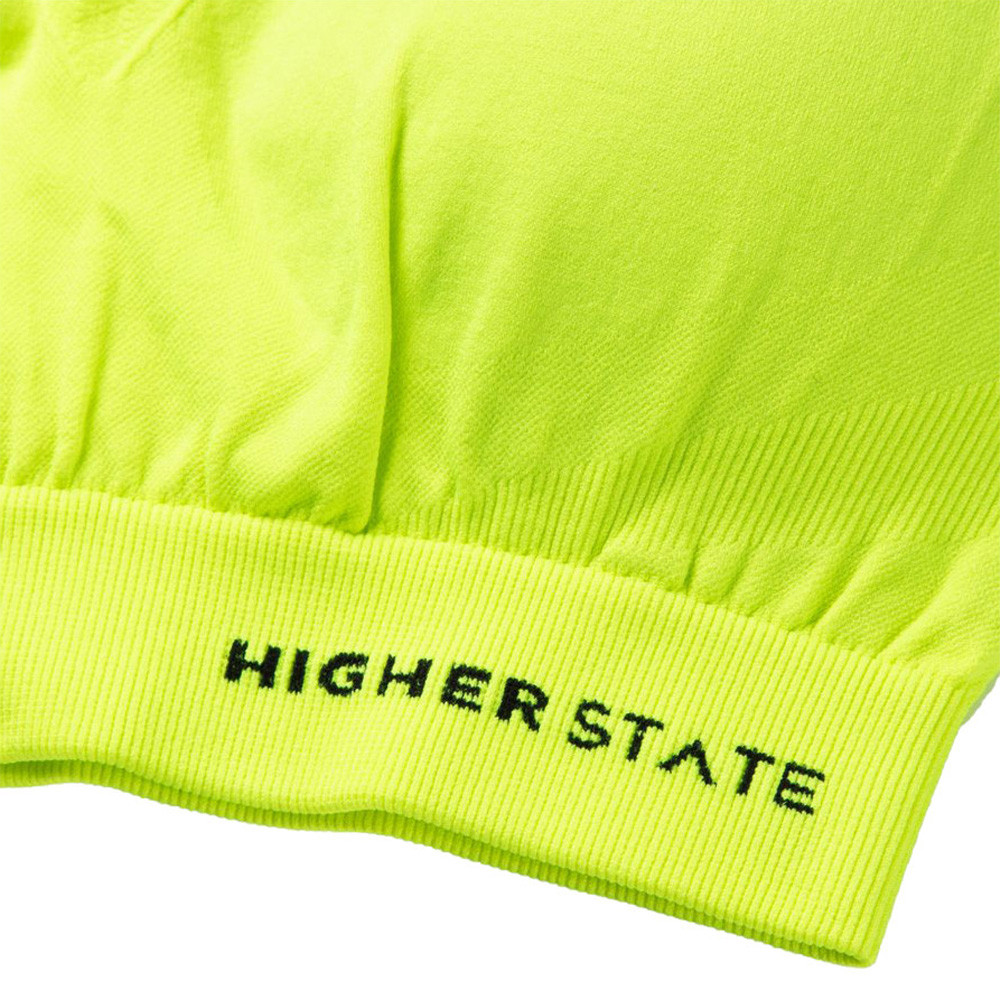 Brassière de sport faible en coutures avec soutien - lot de 3 pièces femme Higher State Noir Gris Jaune fluo (8)