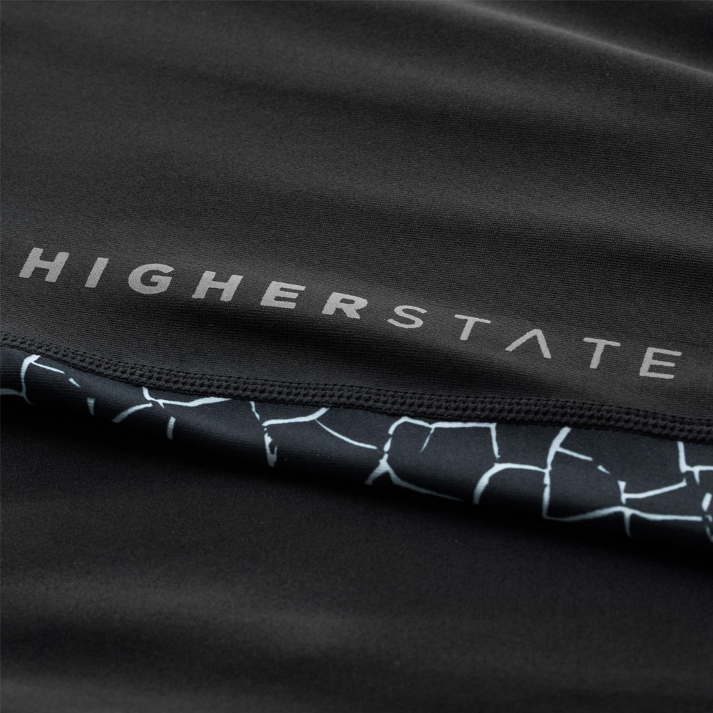 Collant de sport femme à empiècements imprimés Higher State Noir Blanc (5)