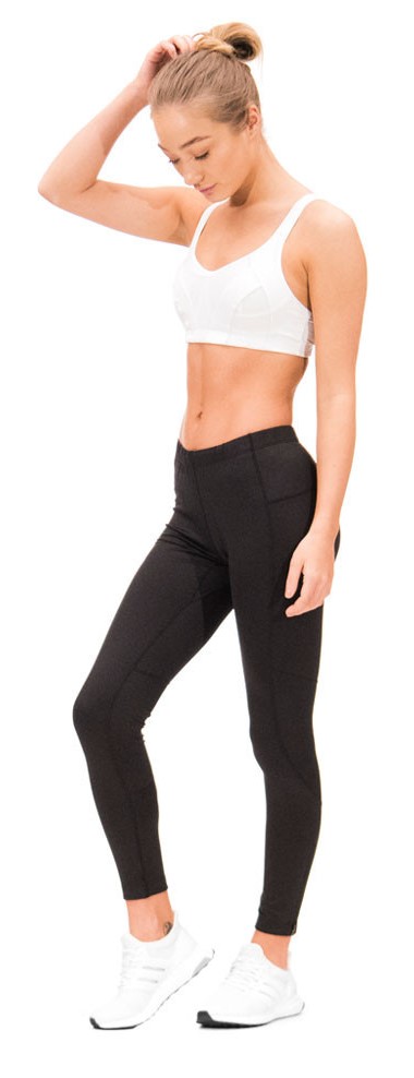 Collant de running femme 1-4 zip léger et respirant Higher State Noir (3)