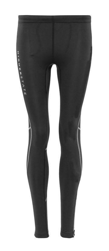 Collant de running femme 1-4 zip léger et respirant Higher State Noir Gris (2)
