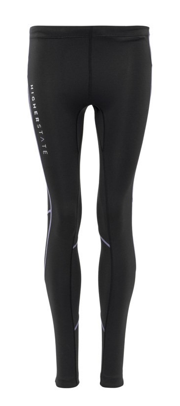 Collant de running femme 1-4 zip léger et respirant Higher State Noir Violet (2)