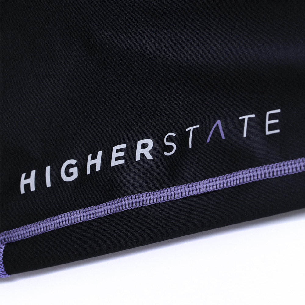 Collant de running femme 1-4 zip léger et respirant Higher State Noir Violet (4)