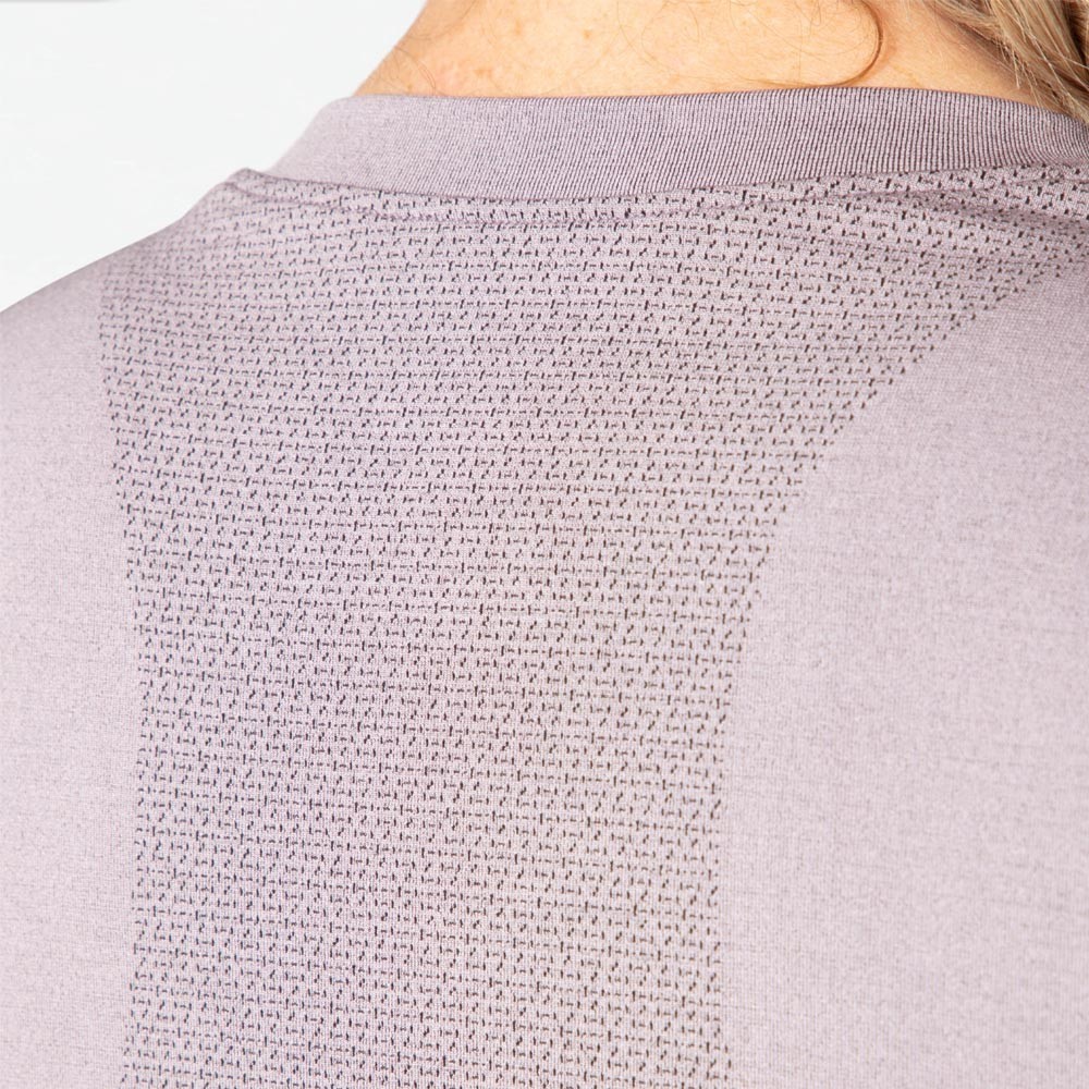 Tee-shirt à manches longues de sport 1-4 zip respirant et proche du corps femme Higher State Violet lila (7)