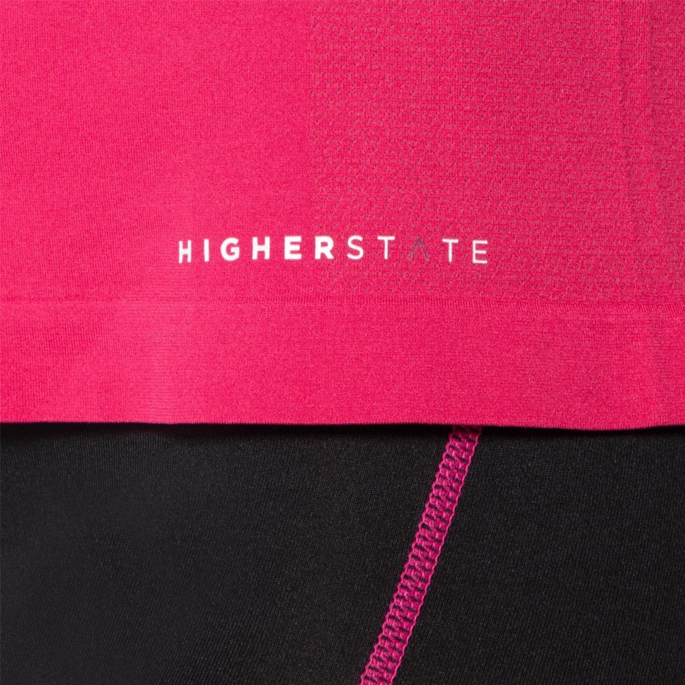 Tee-shirt de sport à manches longues léger et respirant femme Higher State Rose (5)
