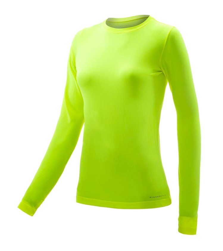 Tee-shirt de sport à manches longues léger et respirant femme Higher State Jaune fluo (0)
