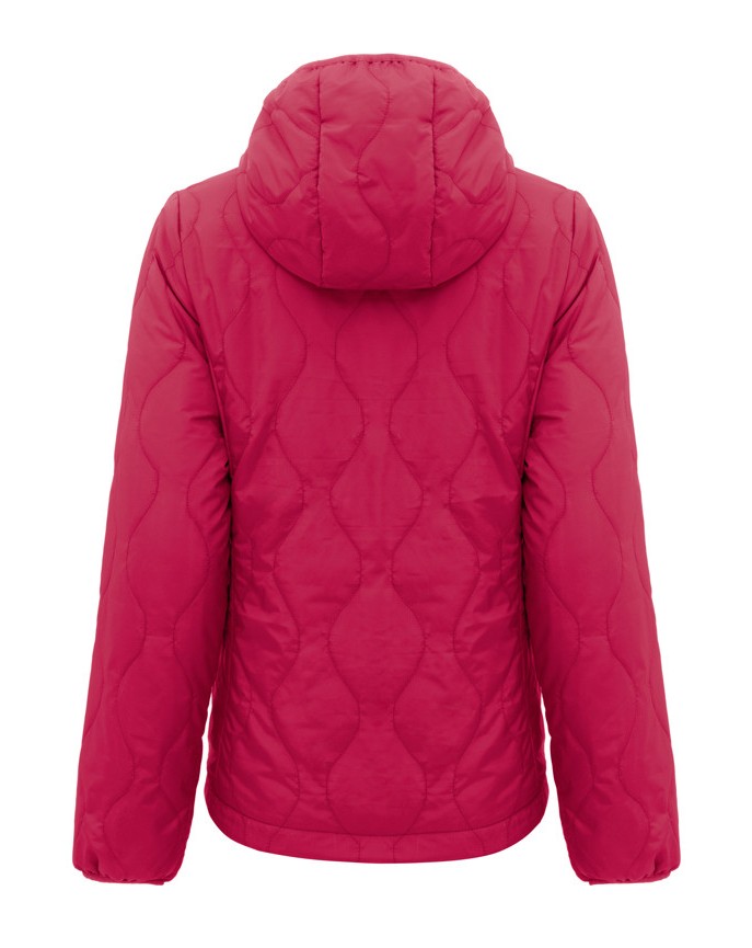 Doudoune à capuche de sport isolante zippée femme Higher State Rose Corail (3)