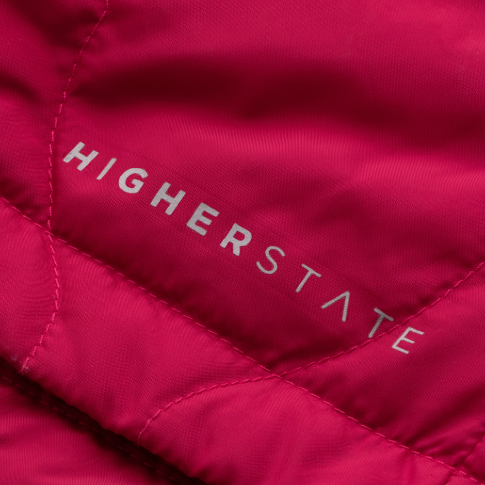 Doudoune à capuche de sport isolante zippée femme Higher State Rose Corail (5)