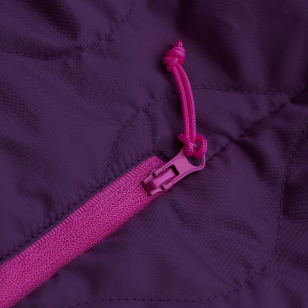 Doudoune à capuche de sport isolante zippée femme Higher State Violet Rose (4)