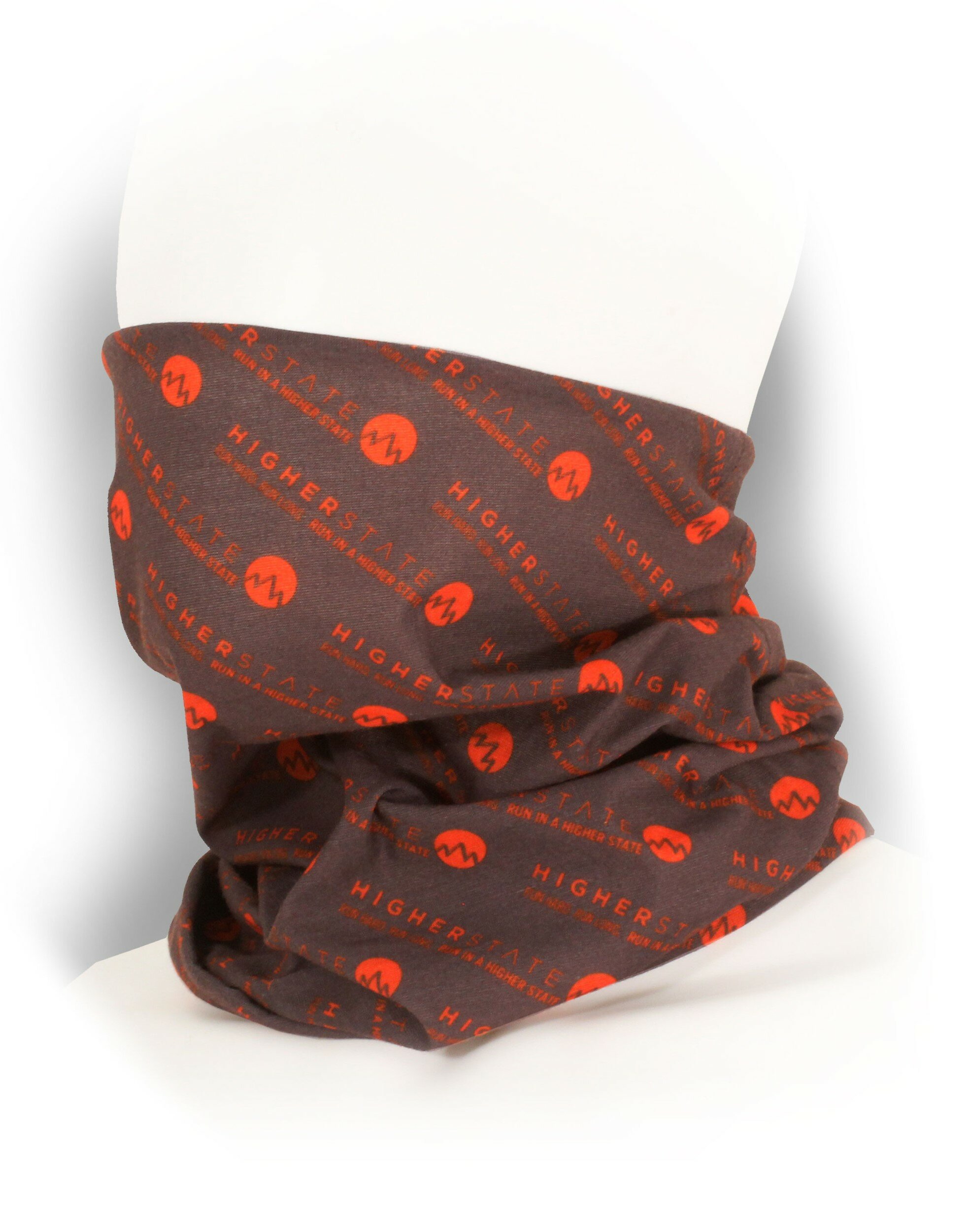 Tour de cou multifonctions unisexe Higher State Marron Orange 2