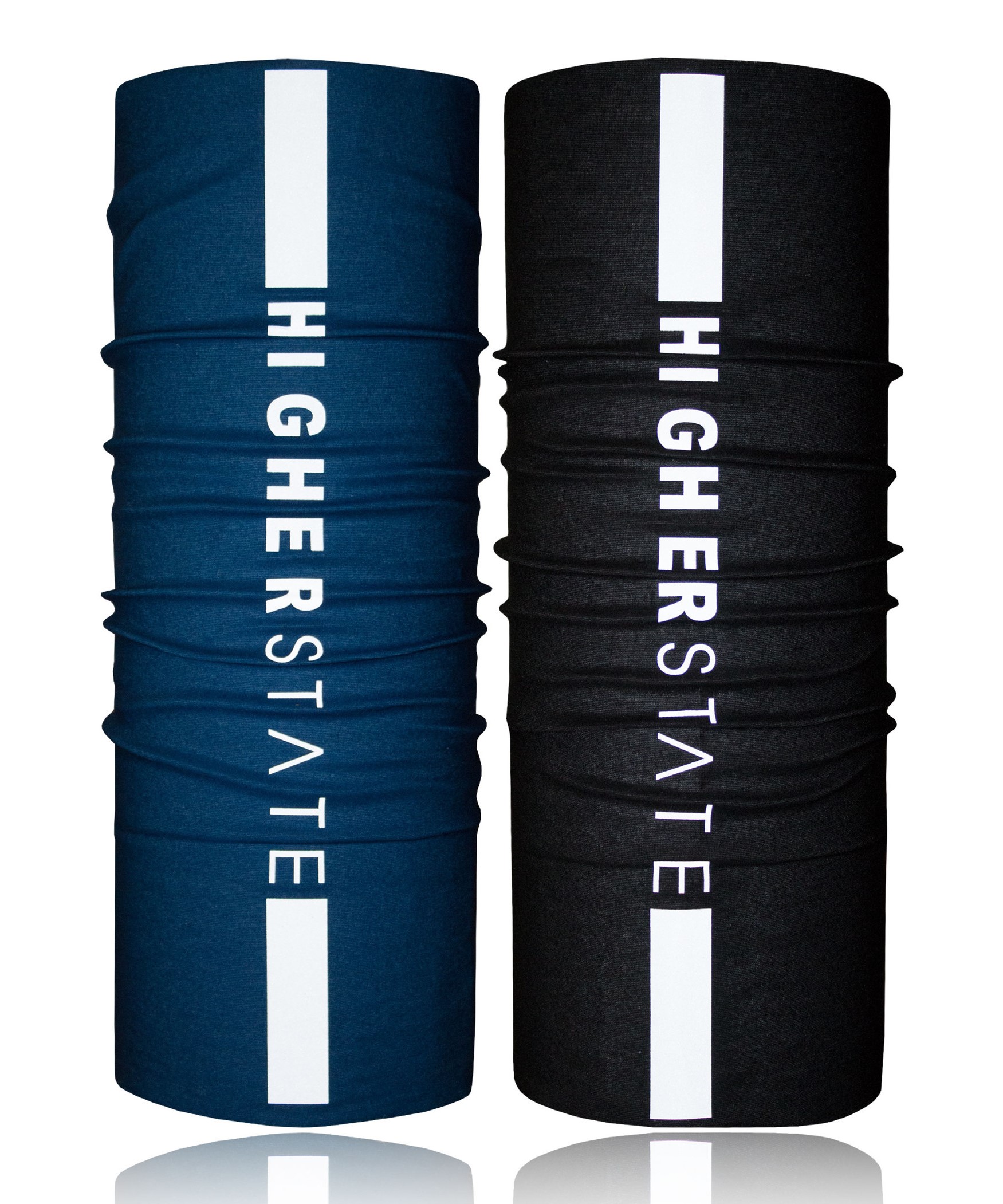 Tour de cou multifonctions réfléchissant unisexe Higher State Bleu Noir 2