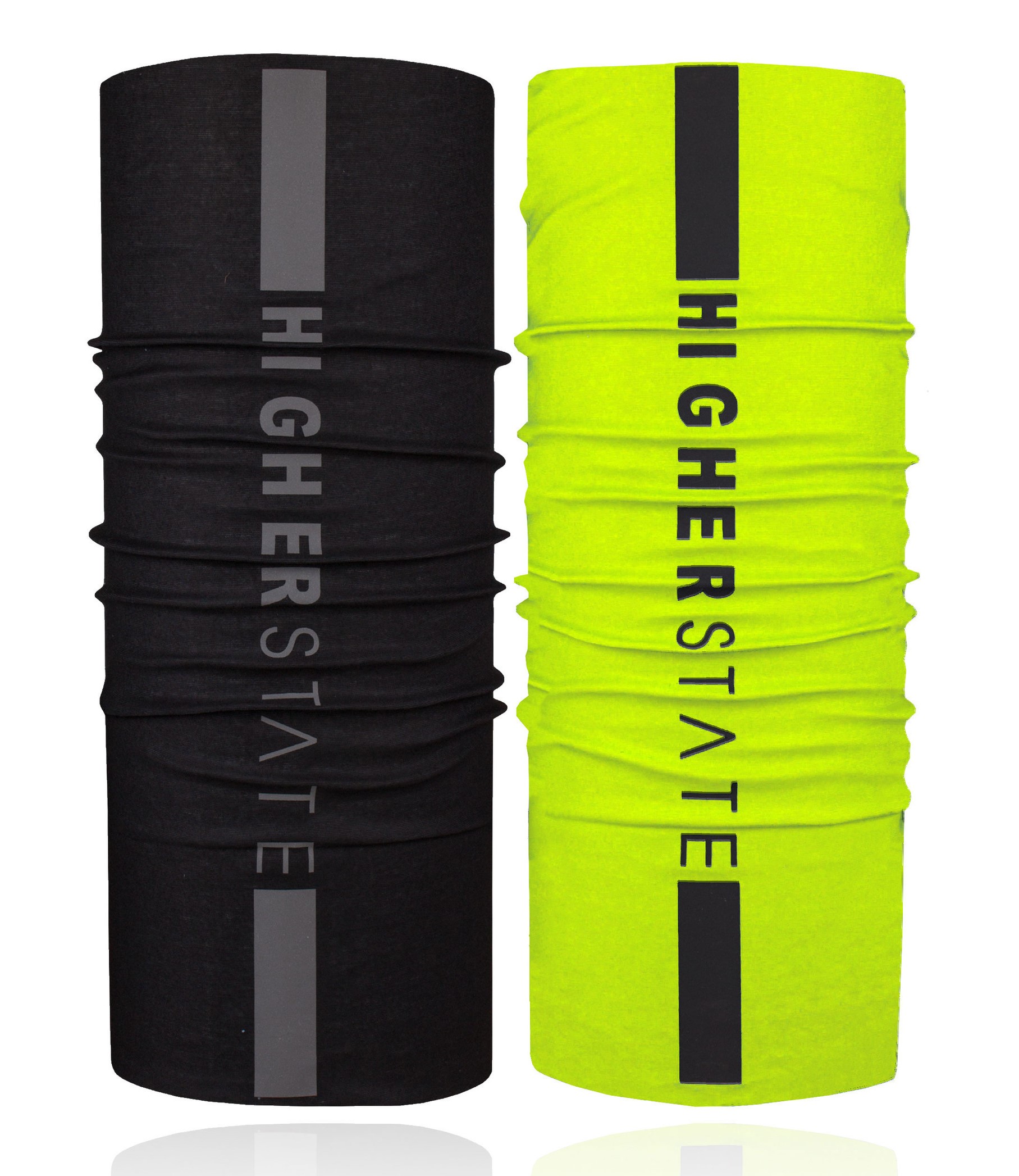 Tour de cou multifonctions réfléchissant unisexe Higher State Noir Jaune fluo 1