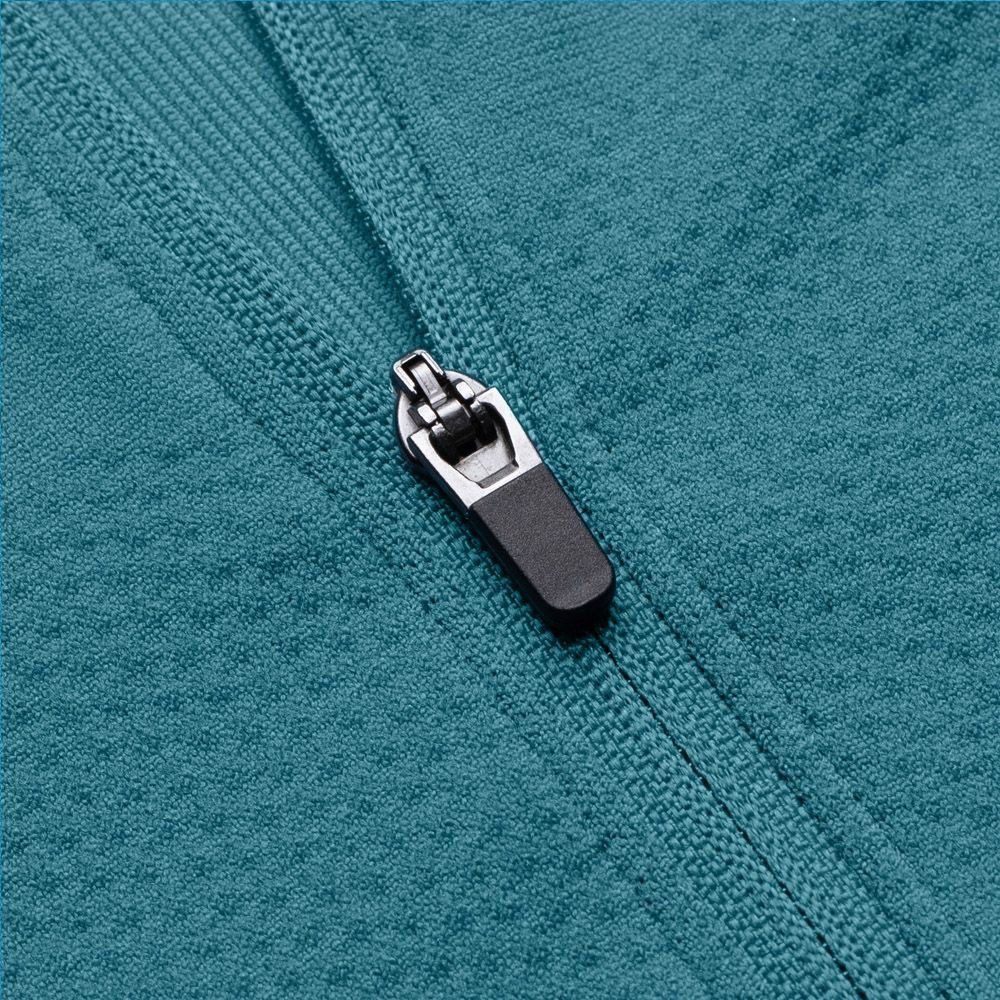 Tee-shirt de sport à manches longues 1-4 zip respirant homme Higher State Bleu Cyan (4)