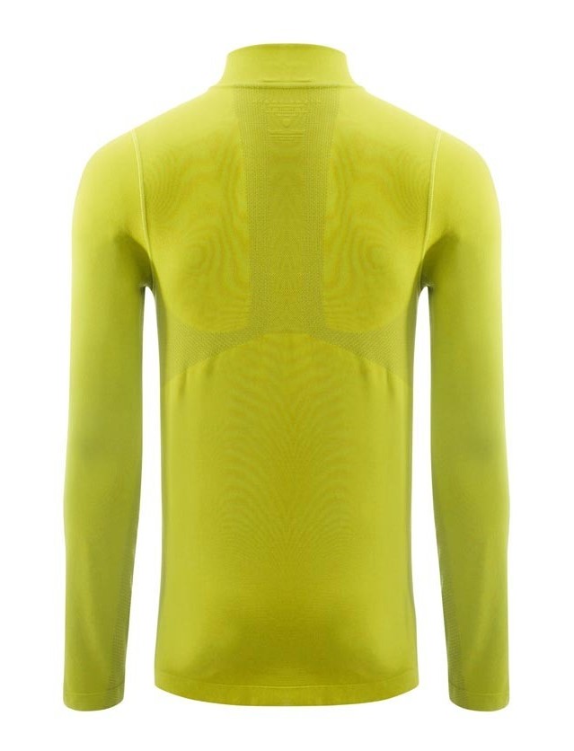 Tee-shirt de sport à manches longues 1-4 zip respirant homme Higher State Lime (4)