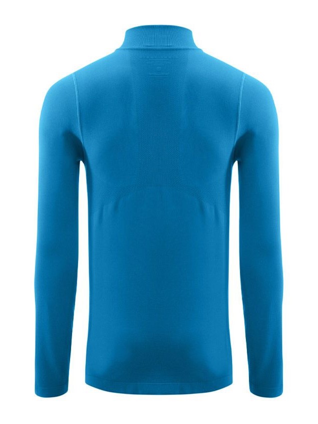 Tee-shirt de sport à manches longues 1-4 zip respirant homme Higher State Bleu (3)