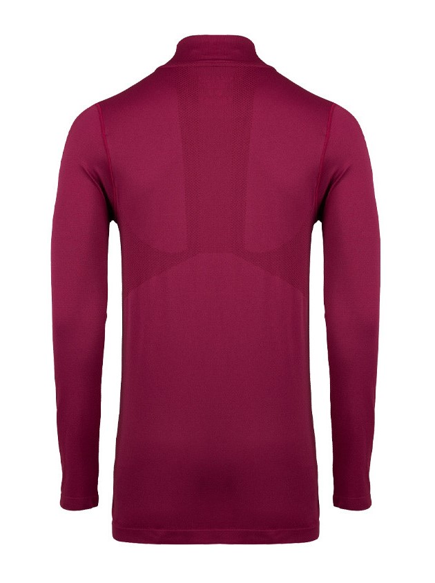 Tee-shirt de sport à manches longues 1-4 zip respirant homme Higher State Violet vin (2)