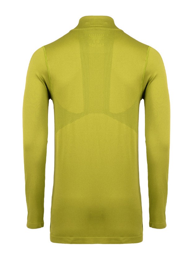 Tee-shirt de sport à manches longues 1-4 zip respirant homme Higher State Vert (2)