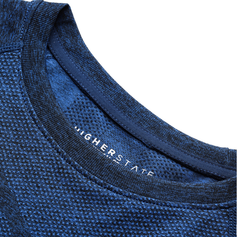 Tee-shirt de sport à manches longues léger et respirant homme Higher State Bleu (7)