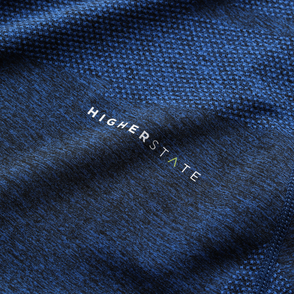 Tee-shirt de sport à manches longues léger et respirant homme Higher State Bleu (6)